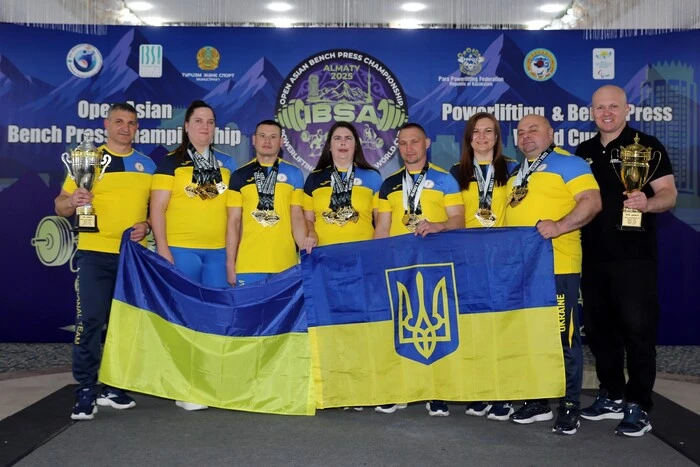 Ukraine triumphantly performed at the World Cup in powerlifting and bench press among athletes with visual impairments