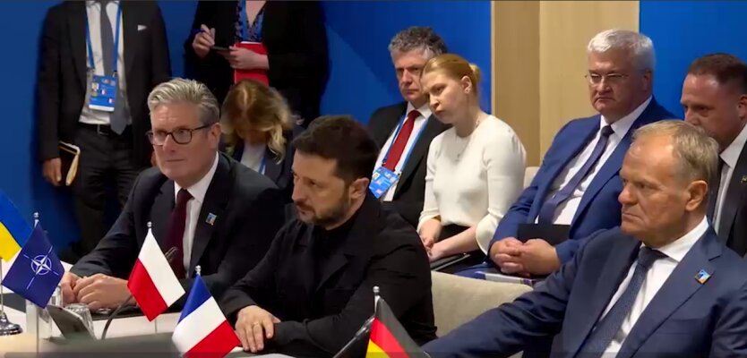 Europejscy liderzy omówili z Zełenskim przechwytywacze 'Shahedów' i wtórne sankcje