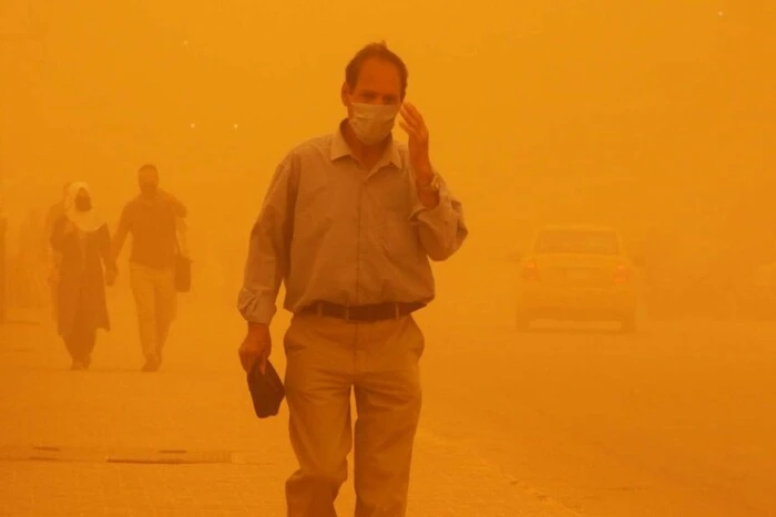 Powerful dust storm in Egypt