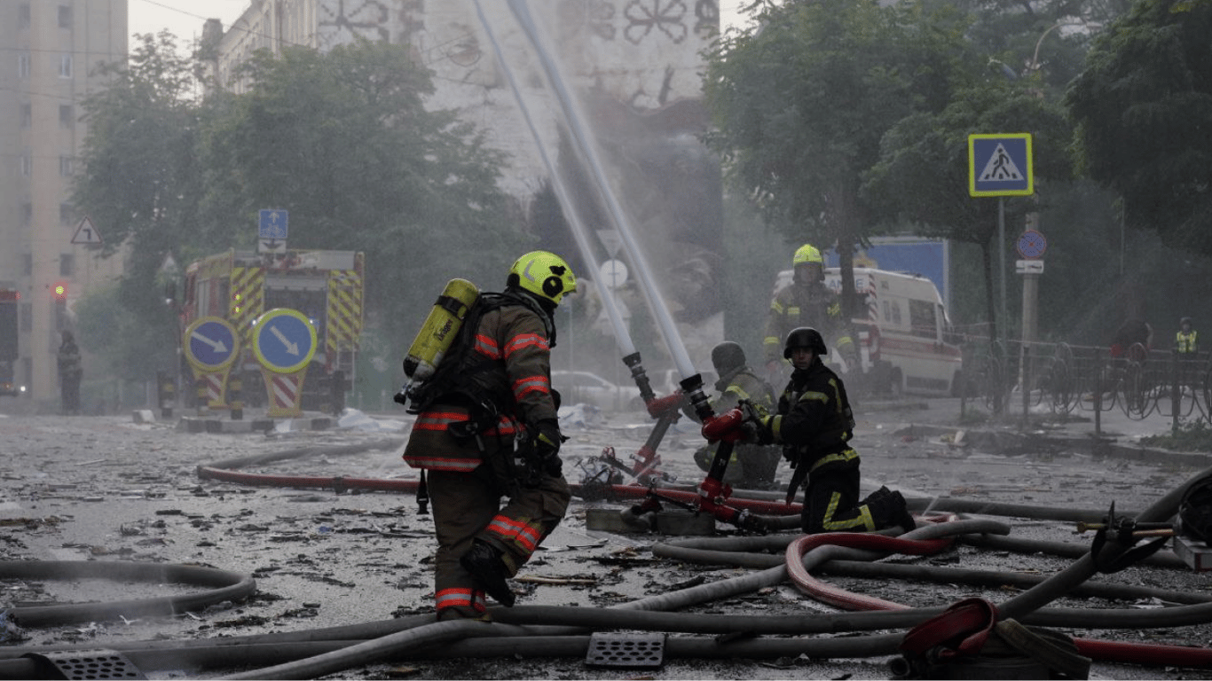 In Kyiv, several citizens sought help after the attack