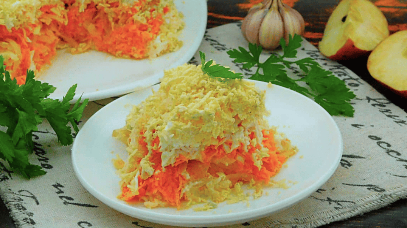 Французский салат с морковью — сытный и быстрый рецепт